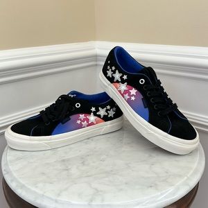 Vans Anaheim Factory Collection Black Suede Stars Authentic Sneakers
